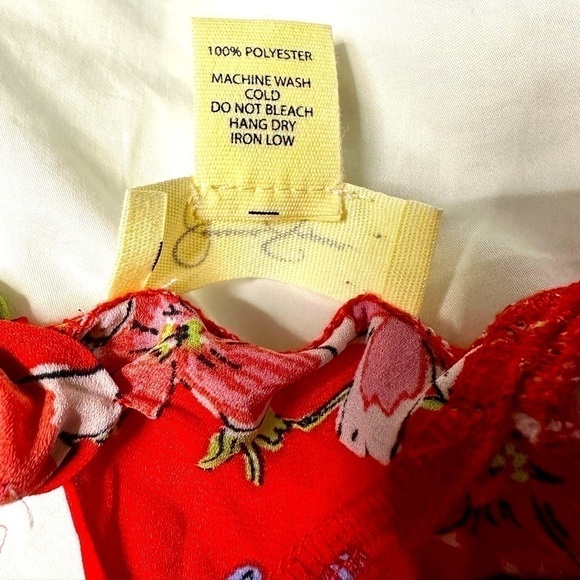 JESSICA SIMPSON Womens Red Lined Pullover Sleeveless Short Dress S - Picture 7 of 9